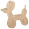 Balloon Animal Dog Unfinished Craft Wood Holiday Christmas Tree DIY Pre-Drilled Ornament